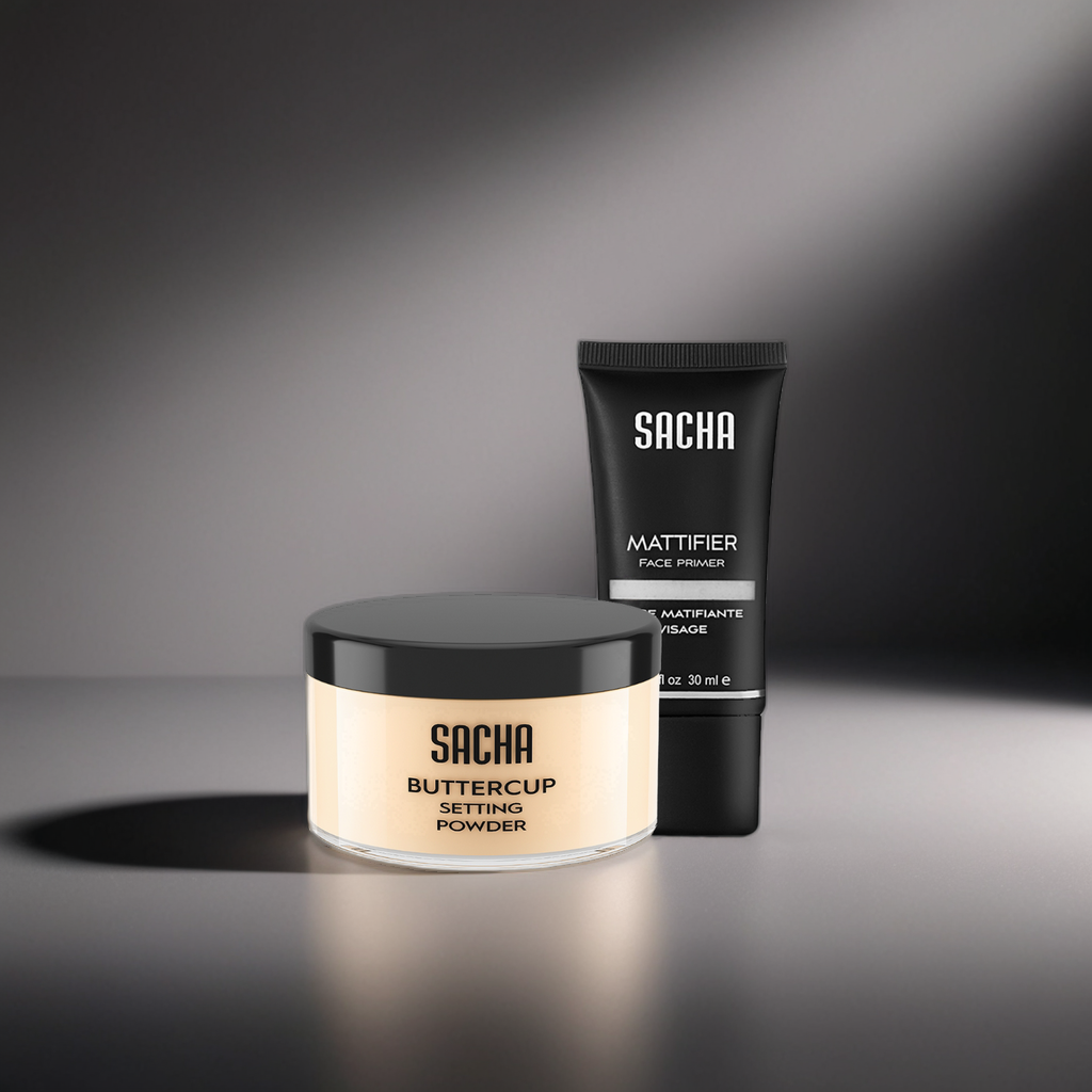 Sacha Cosmetics setting powder and face primer