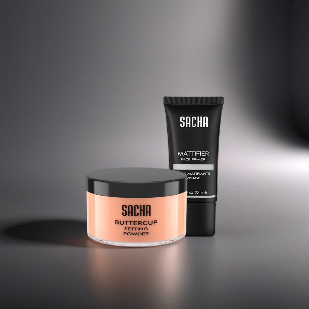 Sacha Cosmetics setting powder and face primer